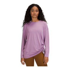 Lululemon Side Cinch Long Sleeve Crew, Size 2, Wisteria Purple